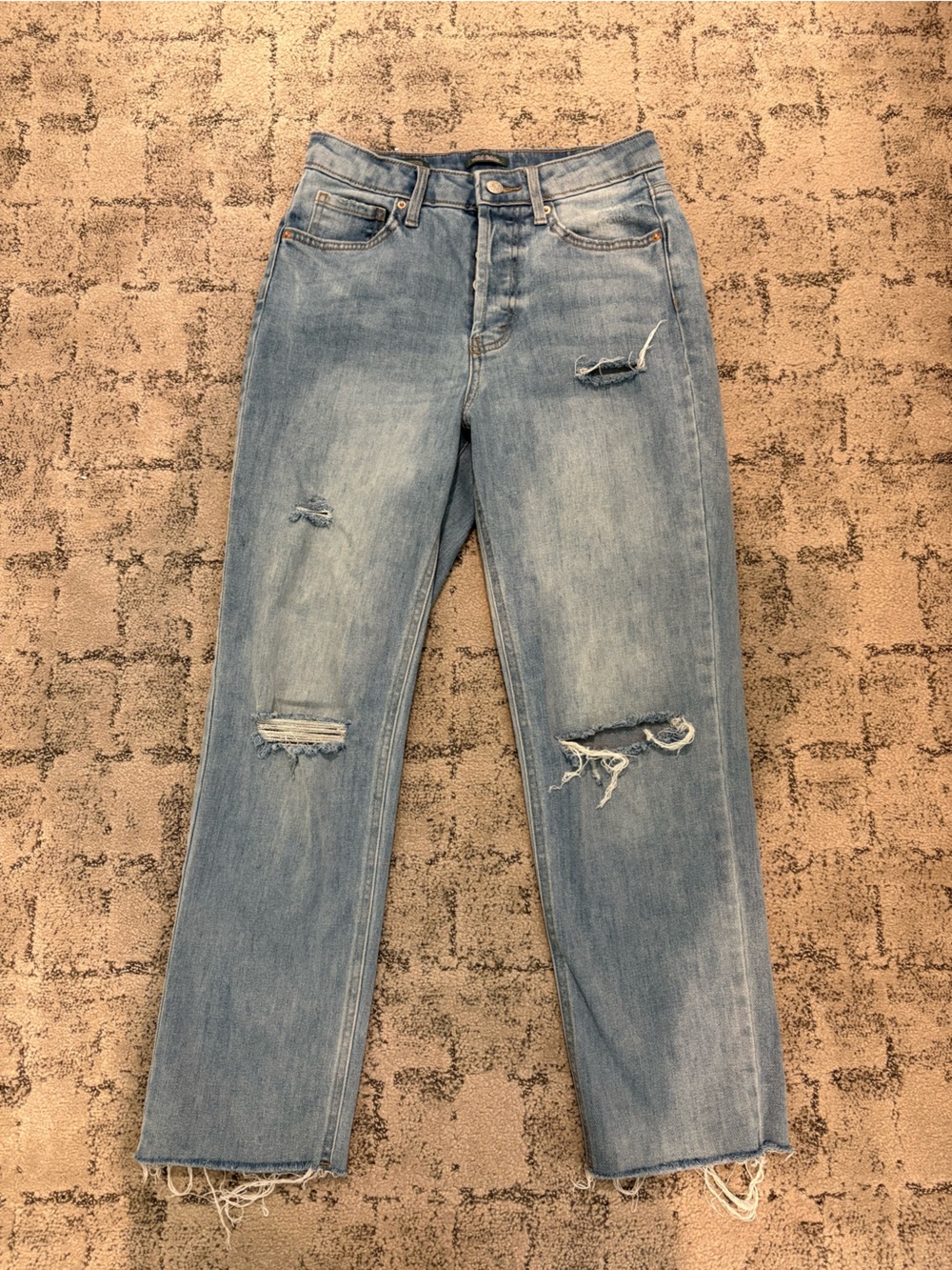 Light Blue Distressed Women’s Jeans